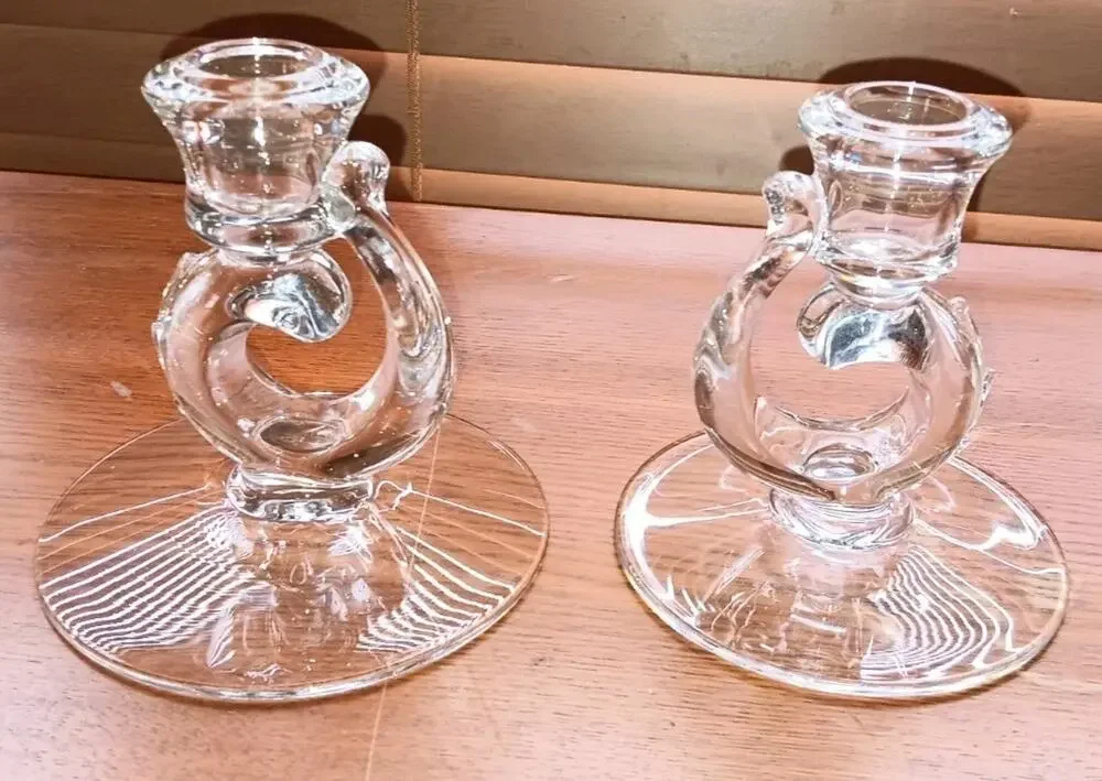 Pair of Vintage CENTURY Hollywood Regency Candlestick Holders!